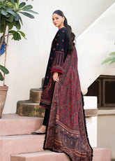 Dhoop Kinaray by Xenia Formals Embroidered Khaddar Suits Unstitched 3 Piece - XF24DK 03 SIYAH